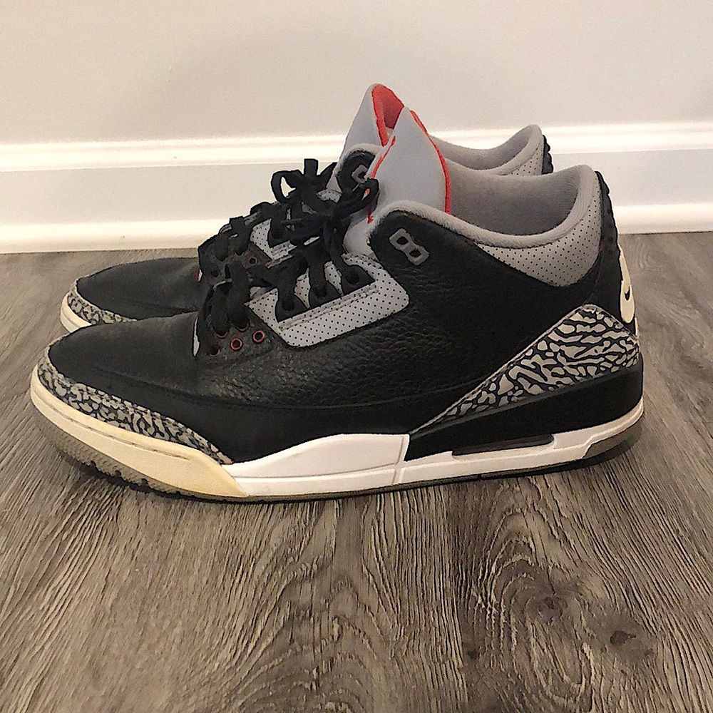 🔥 JORDAN 3 black cement size 12